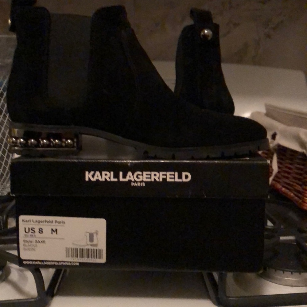 Karl Lagerfield Paris boots